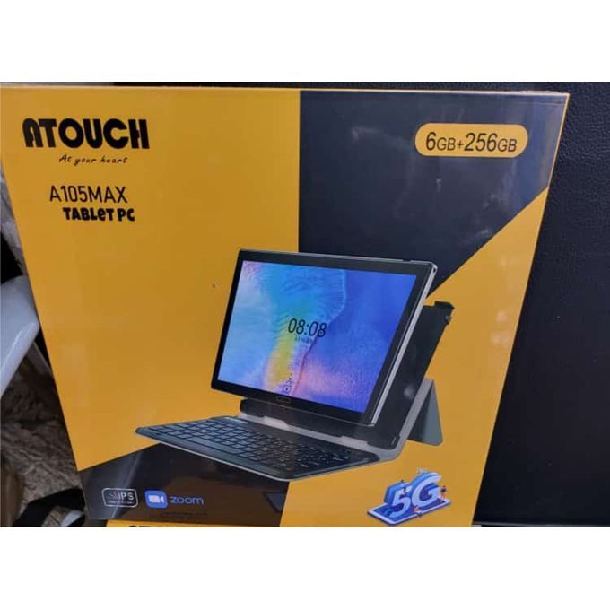 Tablette PC 5G Atouch A105 Max 5G - 10.1 - 256Go ROM - 6Go RAM - Zoom  Support - 6000mAh + Clavier BS00724 - Sodishop