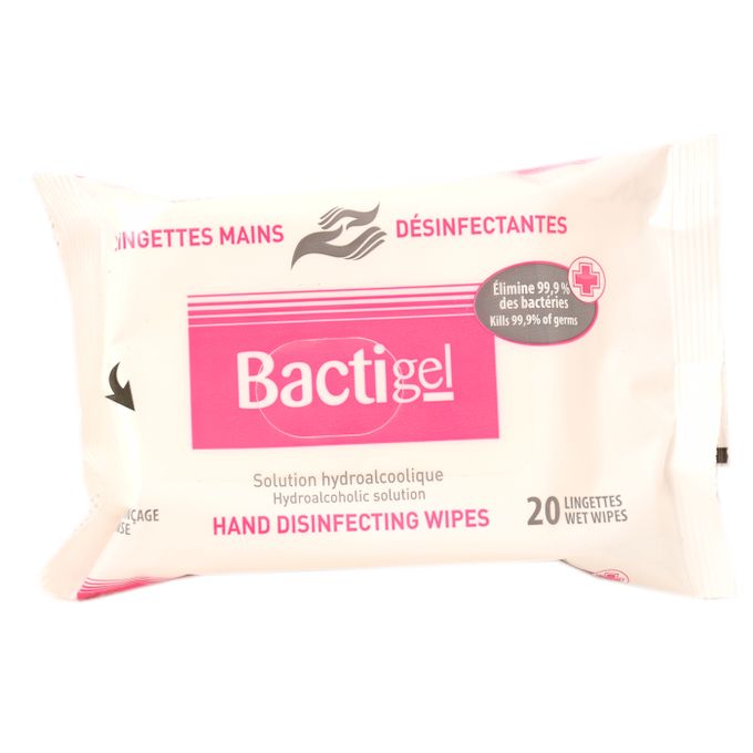 Bactigel lingettes désinfectantes