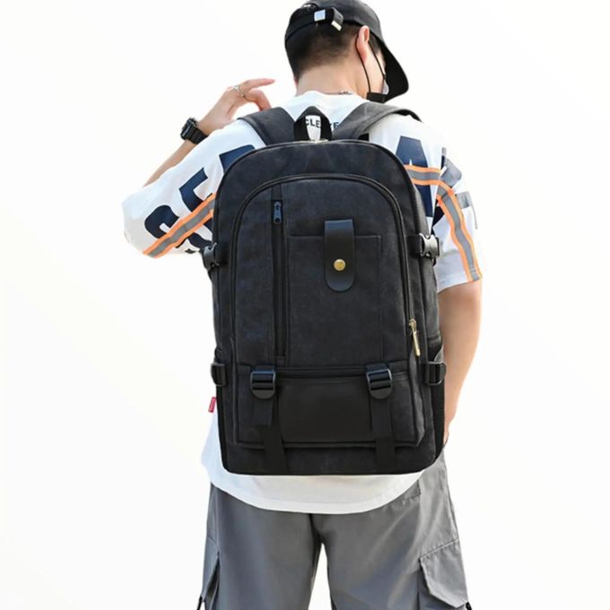 Generic Sac à dos pour homme, grande capacité, en toile, pour