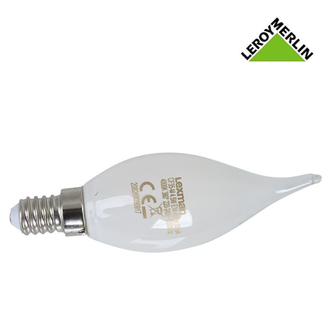 4 Ampoules Flamme à Vis E14 - LED - 4,5W (équi 40W) = 470 Lm