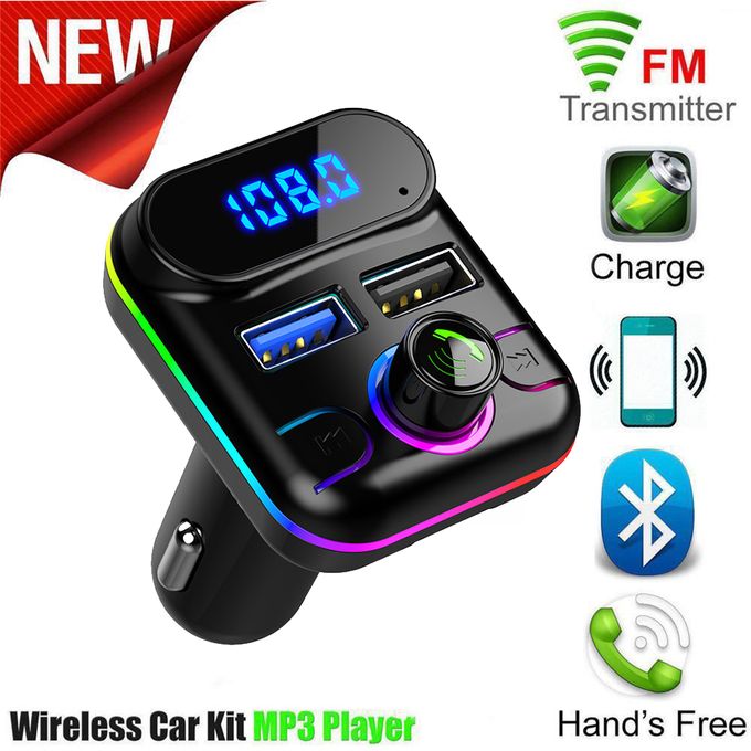 Transmetteur FM Bluetooth Voiture5,0 LENCENT Adaptateur Radio Lecteur MP3  sans fils,Charge rapide 18WQC3,0,PD20W,Clé USB,Carte SD - Cdiscount Auto