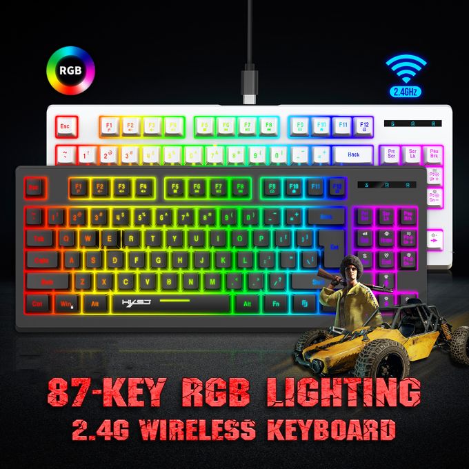 Acheter HXSJ L200 clavier RGB clavier de jeu filaire 104 touches  rétro-éclairé clavier Led clavier mécanique RGB