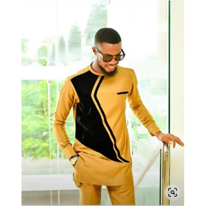 Tunique Pour Homme En Coton Glac