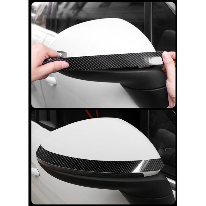 Qiilu Rouleau Fibre de Carbone, Autocollant Noir de Protection de Bord de  Porte de Voiture de Film Protecteur de Fibre de Carbone Noir(7CM*3M) :  : Auto et moto