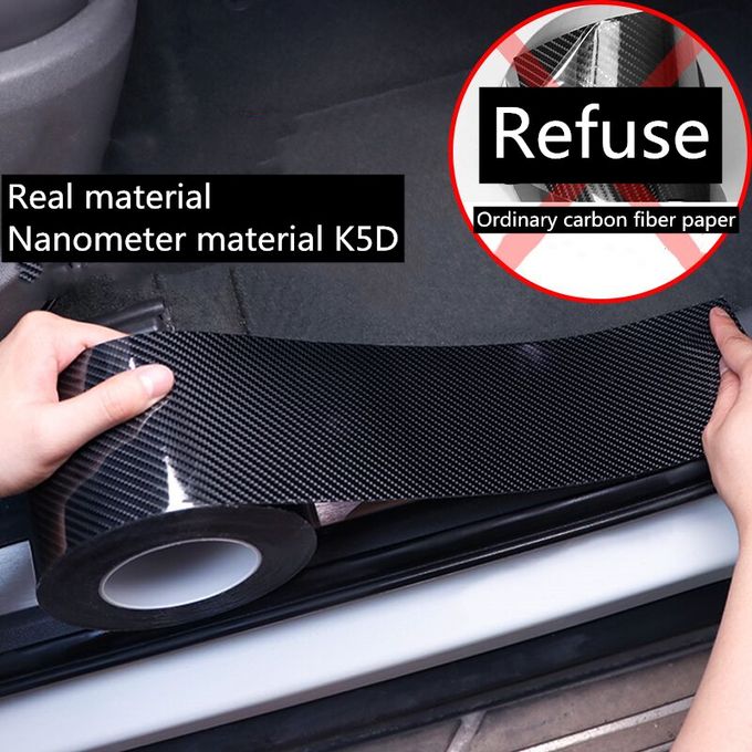 Bande adhésive fibre de carbone 5D noir 50mm pour voiture