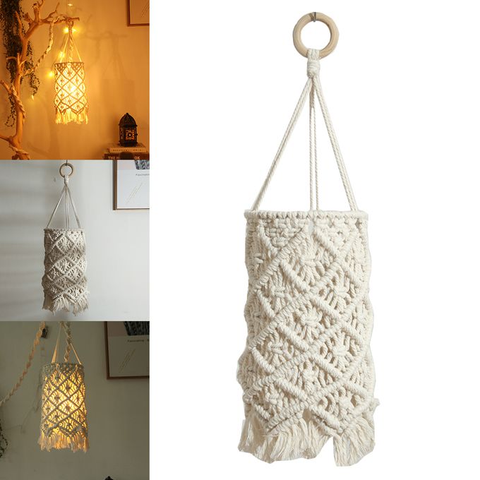 1pc Abat-jour Tressé De Style Bohème Pour Lustre, Abat-jour De Lustre,  Abat-jour De