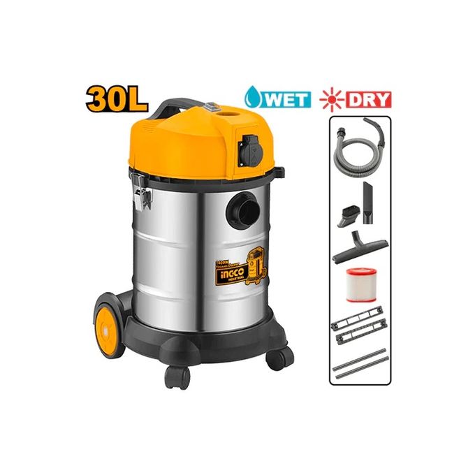 INGCO VC14301 Aspirateur Eau et Poussières 30L 1400W