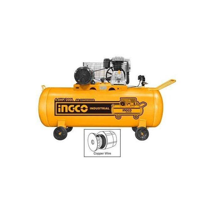 Ingco COMPRESSEUR A AIR 200L/3.0kW 220-240V~50Hz AC402001 - Prix pas cher