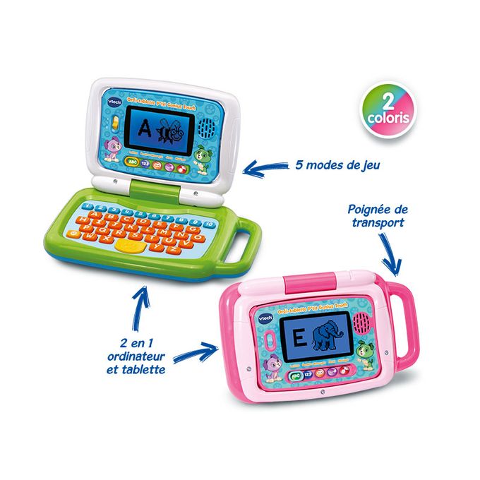 Ordinateur enfant VTECH Ordi-tablette P'tit Genius Touch mauve