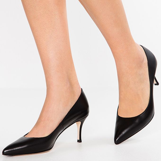 escarpin noir petit talon pas cher