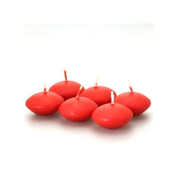 Bougies Flottantes Rouge x6