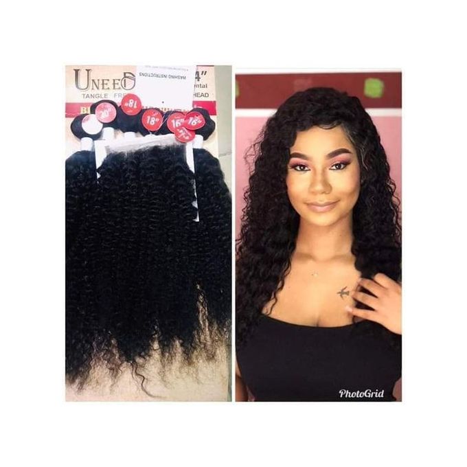  Meche  Naturelle M ches Uneed 6 Boules Closure Noir 