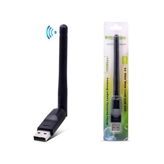Clã© usb wifi lan sans fil 150 mbps + antenne amovible 2dbi - Clé Wifi