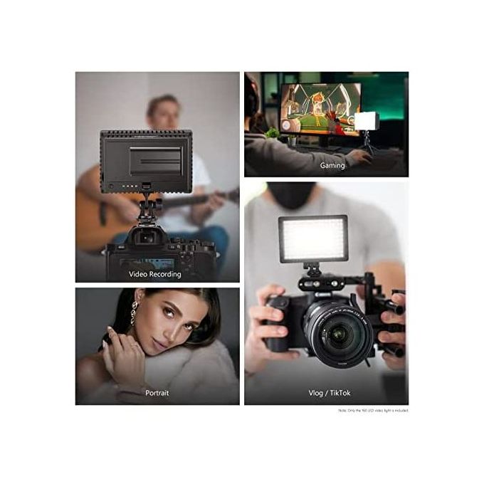 GVM 160 LED Dimmable Ultra Haute Puissance Panneau Bi-Couleur sur Caméscope Numérique DSLR Vidéo Lumière pour Cannon