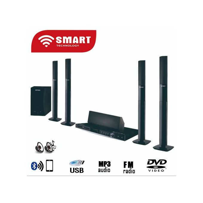 product_image_name-SMART TECHNOLOGY-Home Cinéma STH-288 - DVD - VCD - CD - DVD-9 - MP3 - MPEG  - Noir - Garantie 06 Mois-1