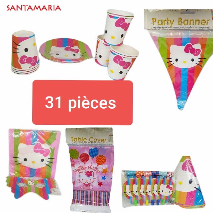 Joyeux Anniversaire Kit Anniversaire Hello Kitty 31 Pcs Prix Pas Cher Jumia Ci