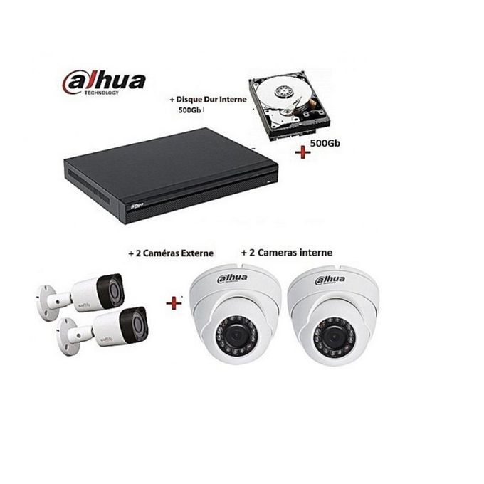 Dahua Camera De Surveillance Kit De 4 Dahua - Prix pas cher | Jumia CI