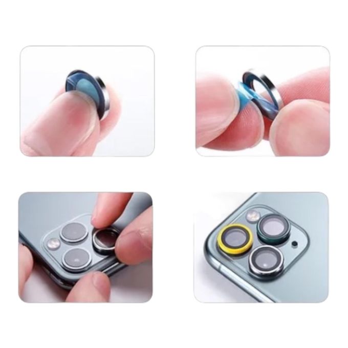 Kit Protection Caméra IPhone 12 Pro Max - 3 Lentilles De Rechange - Neuf - Compatible Apple
