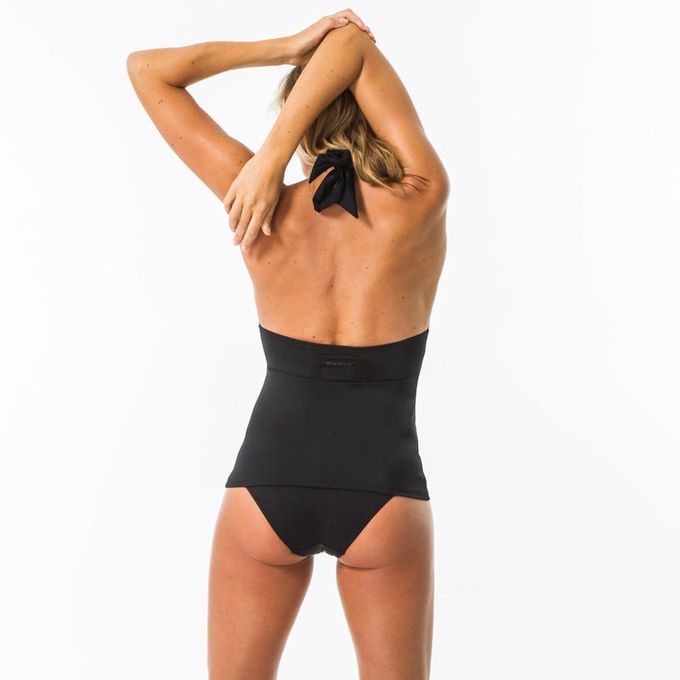 Haut de maillot de bain femme tankini avec coques fixes INES NOIR -  Decathlon Cote d'Ivoire