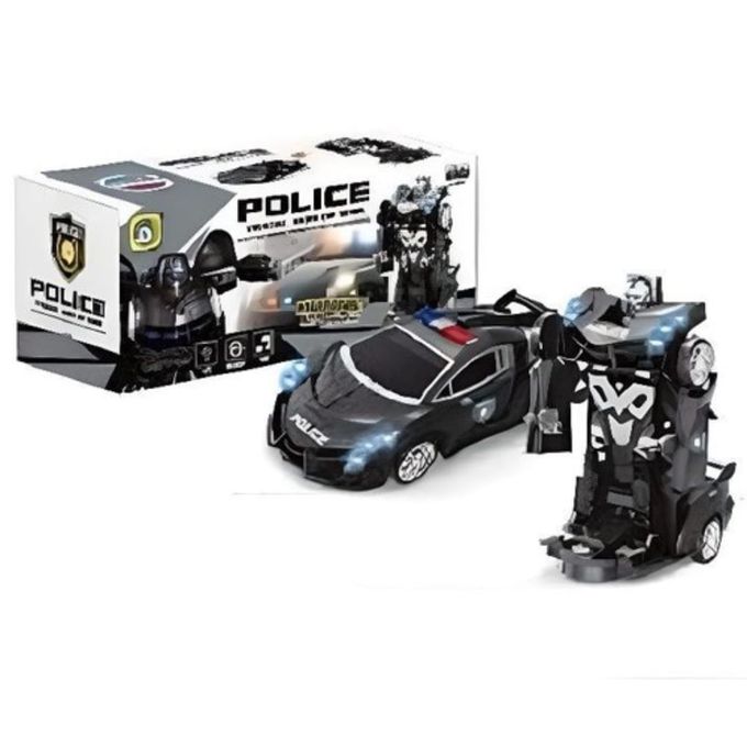 LUNA Enfants 360 Degrés Jouet Voiture De Police Électrique Jouet Voiture  Musique Lumière Enfant Cadeau Voiture De Police Modèle De Voiture Jouet