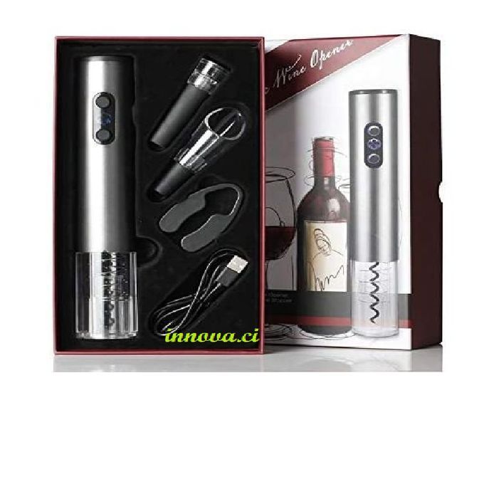 Kit d'ouverture de bouteille de vin électrique Rechargeable Tire