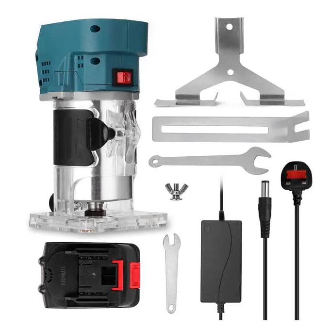 Défonceuse affleureuse 40 V - 6 & 8 mm en coffret Makpack - sans batterie -  Makita