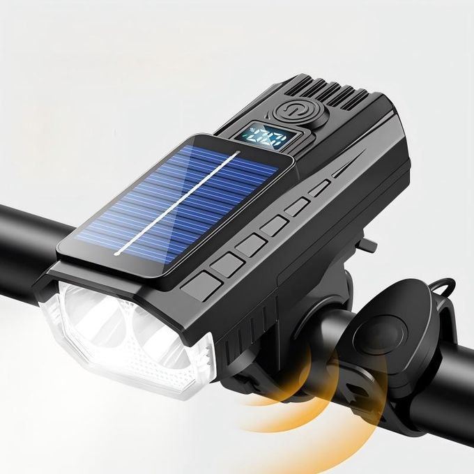 Phare Avant Sunlite Ion Noir – LED, Rechargeable USB, Vélo
