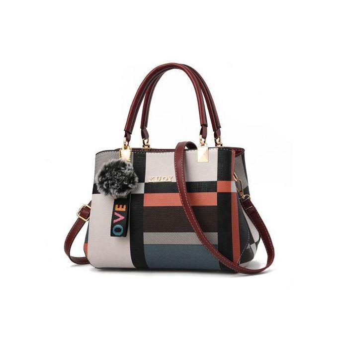 Sac a outlet main a carreaux