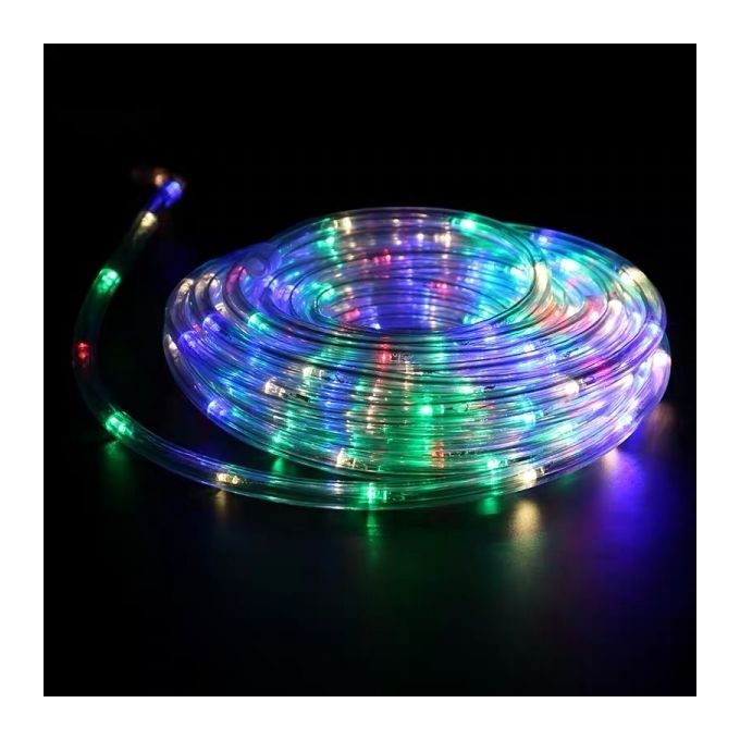 Cordon lumineux extérieur 10m (cordon de départ 3m) avec 10 lumières  d'ambiance - Multicolore - IP44