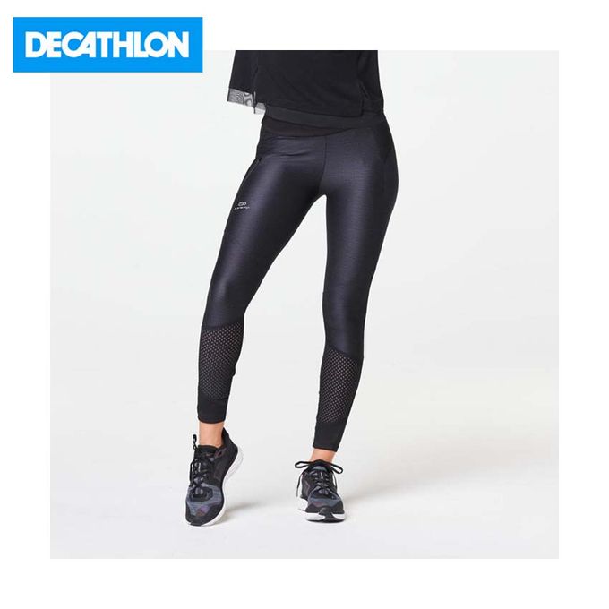 Legging long running respirant femme - Dry+ Feel gris - Decathlon
