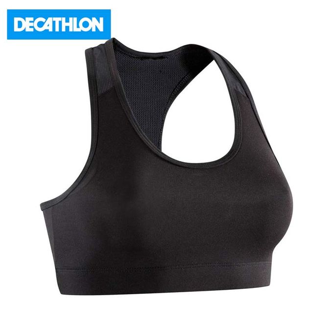 Brassière dos nageur maintien léger Femme - Gris chiné - Decathlon Cote  d'Ivoire