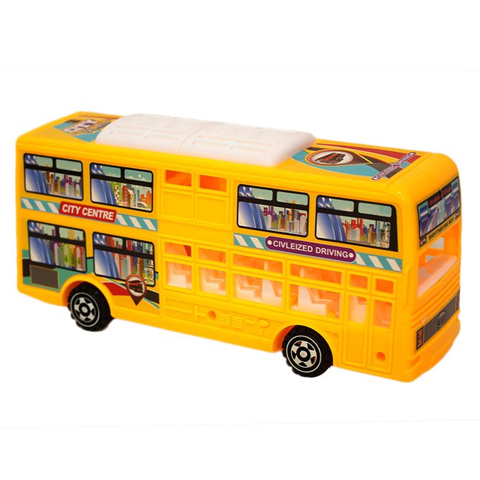 TOY LAND Bus Anglais À 2 Niveaux Pour Enfant De 3 Ans+ - Jaune - CADEAU De  NOEL - GOCI Côte d'Ivoire