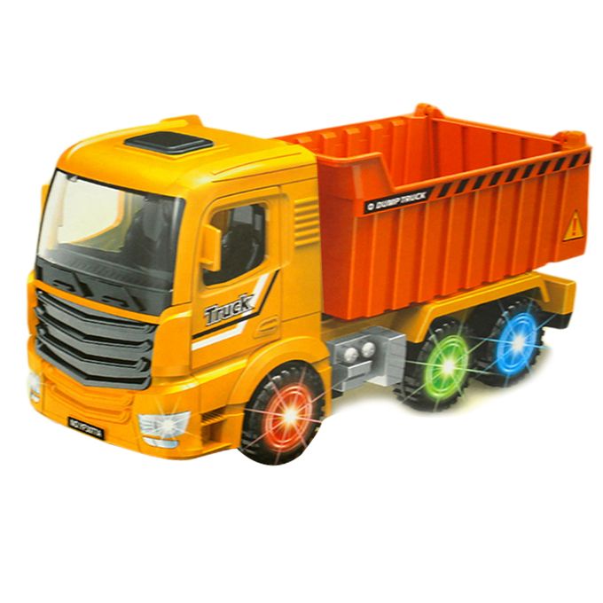 product_image_name-TOY LAND-Camion Électrique Truck 4D - 3 Ans  - Orange/Jaune - CADEAU De NOEL-1