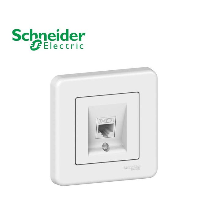 Prise double RJ11 + RJ45 sans plaque, Cat.6 UTP, crème - Sedna Schneider  SDN5200123 - Vente en ligne de matériel électrique