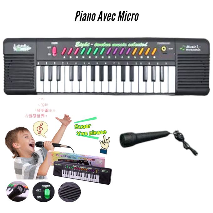 Piano Electronique Pour Enfant + 4 Piles - Ivoirshop - Site de vente en  ligne en Côte d'ivoire