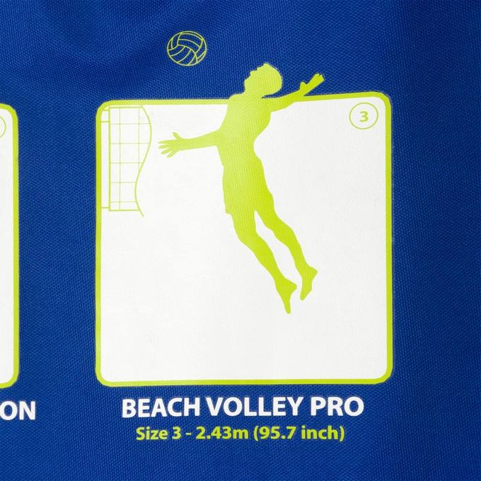 Set (Filet et structure) de Beach volley 500 gonflable bleu KIPSTA