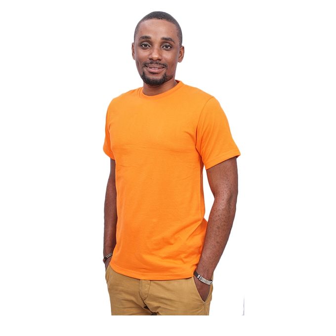 T shirt homme orange hot sale