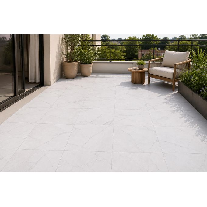Generic Dalle de Sol PVC Adhésive Effet Marbre Blanc 45×45 — free download