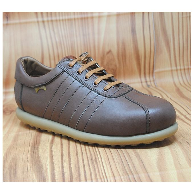 basket homme cuir marron