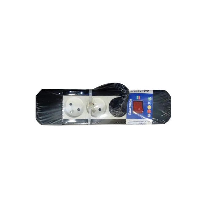 Aigostar-Multiprise 3 Prises avec Interrupteur Parasurtenseur Parafoudre  câble 1,5 m Noir 3680w : : Bricolage