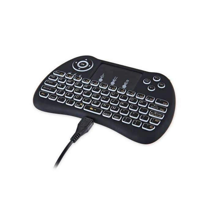 Generic Mini Clavier QWERTY Ergonomique sans Fil avec Touchpad - Prix pas  cher