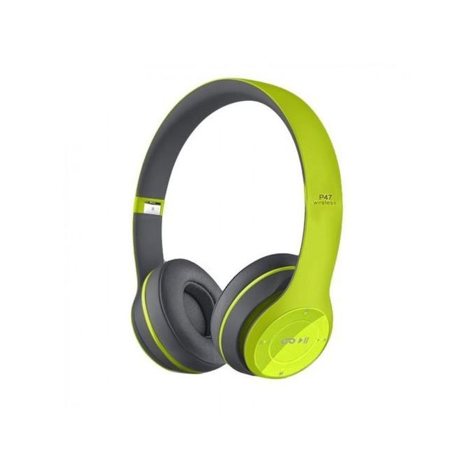 Generic Casque Bluetooth - MP3 - P47 - Noir à prix pas cher