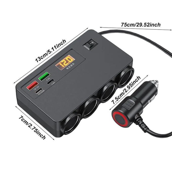 Chargeur Voiture Caméra Embarquée 4m Mini USB Micro USB – Adaptateur 12V/24V Vers 5V 3A Avec Cordon Long