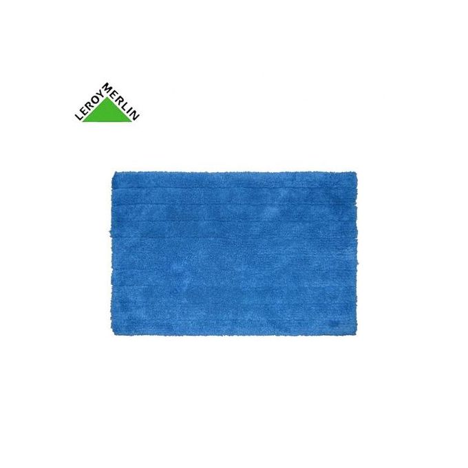 Leroy Merlin Tapis De Bain Bleu 60x40 Cm Milano 100 Coton