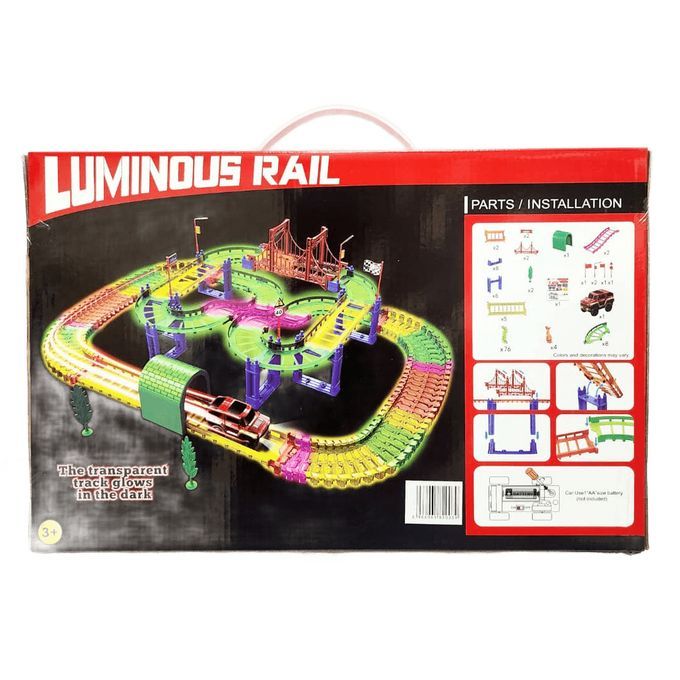 Generic ENSEMBLE DE TRAIN ÉLECTRIQUE ENFANTS AVEC SON ET LUMIERE - 71PCS à  prix pas cher