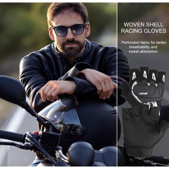 Gants vélo - [MARQUE] - [Modèle] - demi-doigt - antidérapants - pêche - équitation - Sport