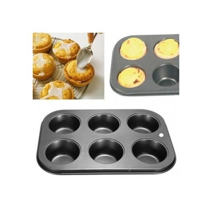 Generic Moule A Gateau 6 Creux Gateau En Forme Ronde 27x19 Cm Noir Prix Pas Cher Jumia Ci