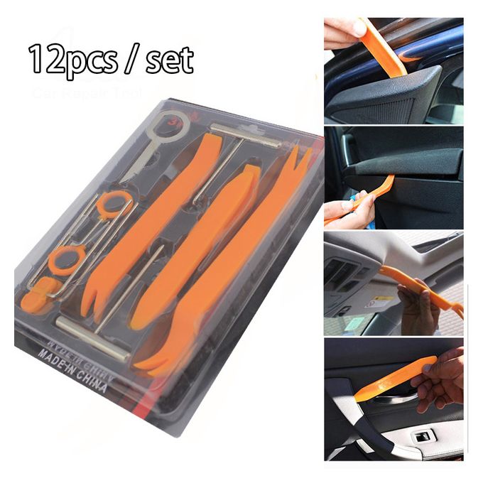 LOUZIR Kit d' outils de démontage intérieur de voiture - 12 pièces -  Panneau de porte | bol
