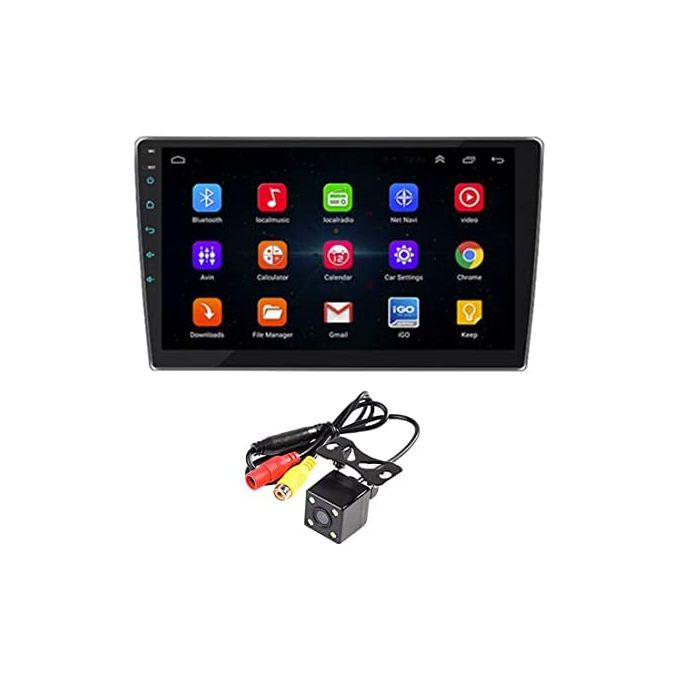 9 Pouces Android 10.1 WiFi Autoradio Universel Lecteur MP5 Autoradio  Autoradio GPS Navigation Bluetooth Fm USB Stéréo De Voiture Avec Caméra De  Recul