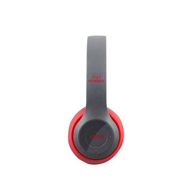 Generic Casque Bluetooth - MP3 - P47 - Rouge à prix pas cher